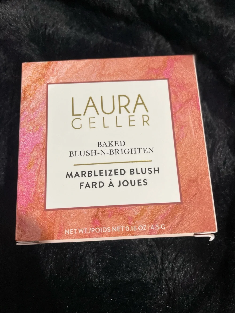 Laura Geller Marbleized Blush in Peach Pink Marble